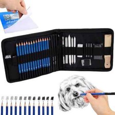 33Pcs Professional Artist Pencils Set Drawing Sketching Art Kit For Adult Kids