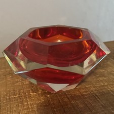 Murano Sommerso art glass red