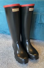 New/old stock Hunter Argyll size 6/39 heavy duty rubber wellies/wellington boots