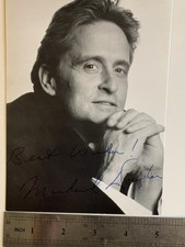 Michael Douglas autographed
