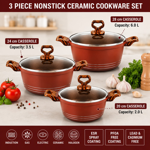 Piece premium non stick - 3-piece,
