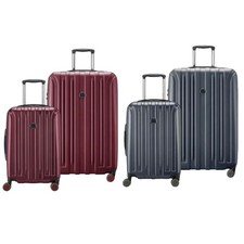Delsey Paris Accelerate 2-Piece 30" & 22" Carry-On Hardside, Luggage Set Red/gry