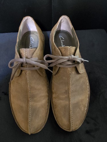 Clarks brown suede desert - brown,