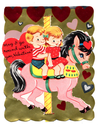 Vintage valentine card - valentine,