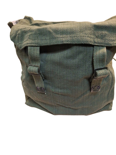 Canvas haversack bag olive - canvas, in
