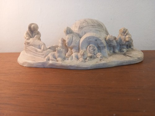 Aarktik vintage igloo scene - vintage,