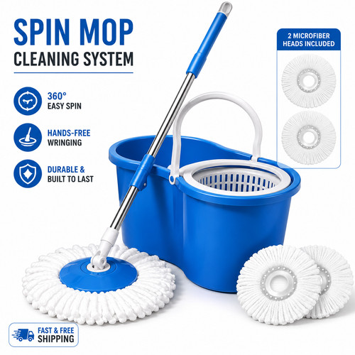 360 spin mop - spin, with