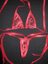 Red Exotic Dancewear Stripper