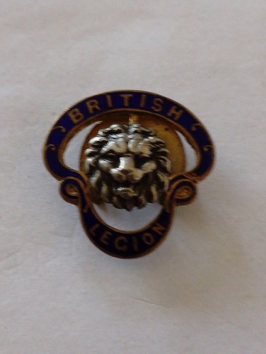 Vintage british legion enamel - british,
