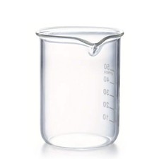 Lily & Loaf Glass Measuring Beaker – Single | Various Sizes | Lab & Cosmetic Use