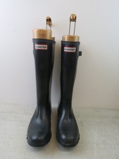 Hunter Women's Original Tall Side Adjustable Matte Black Wellington Boots, UK 6