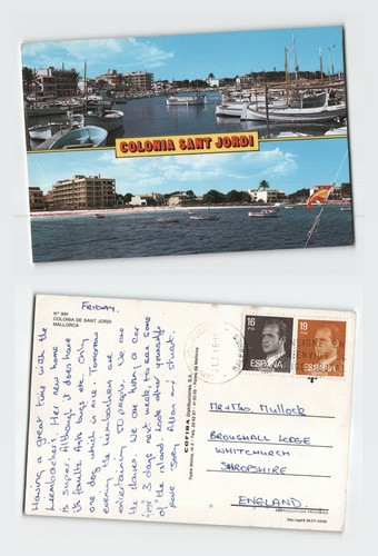 Vintage postcard colonia sant - vintage,