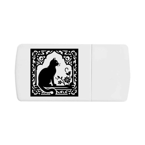 Cat sitting window - window', pill