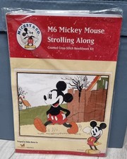 Disney "Mickey Mouse Strolling Along" Counted Cross Stitch Kit M6