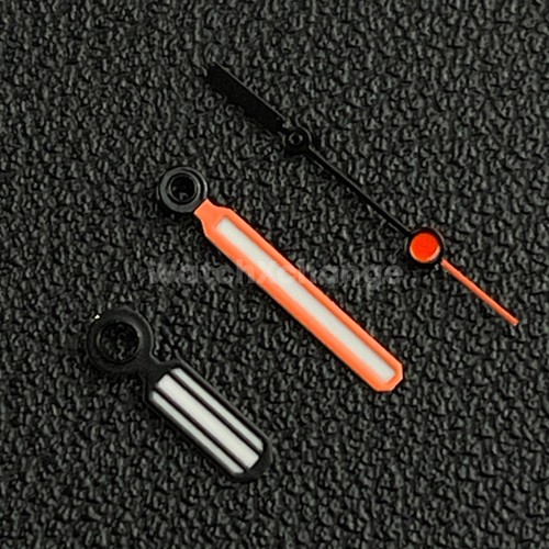 Black orange watch - orange, hands
