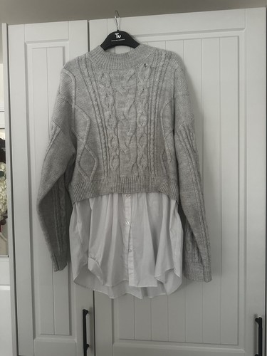 Ladies cotton knit jumper - , with