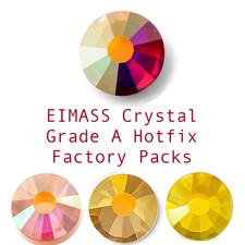 1440 x Grade A Hotfix Glass Crystals, EIMASS® 7747 Flat Back Rhinestones, Gems