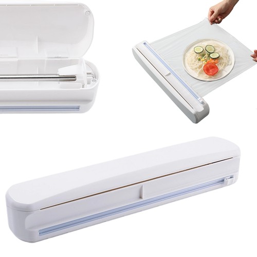 Wrap dispenser with cutter - dispenser,