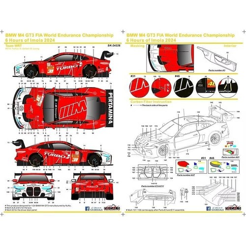Decals bmw gt3 - sk,