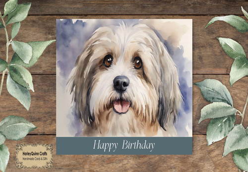 Dog 081 animal birthday card - birthday,