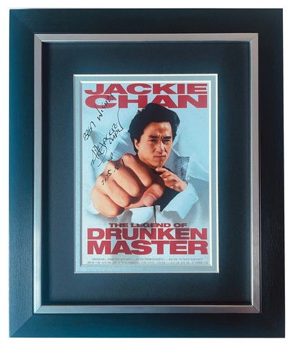 Jackie chan signed 10x8 framed - chan,