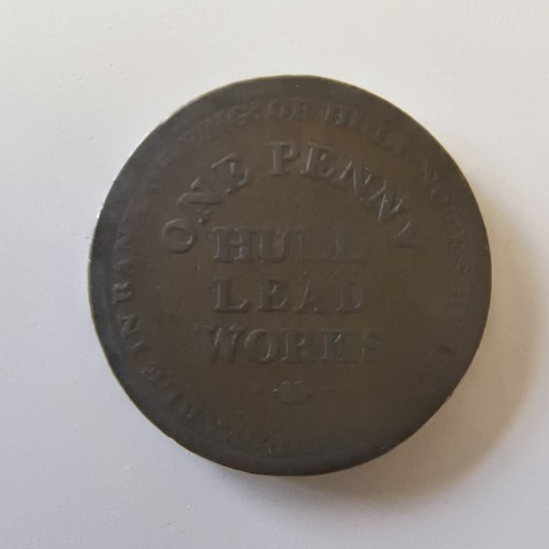 One penny token 1812 hull - one,