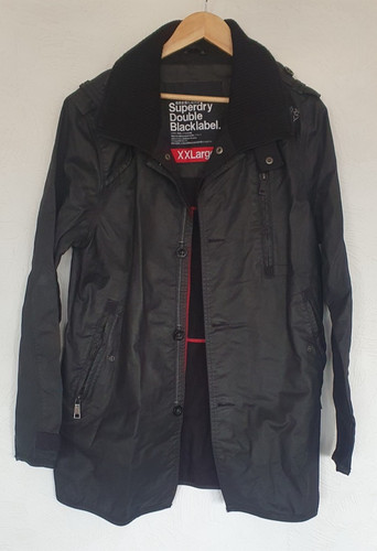 Superdry double black label - black,