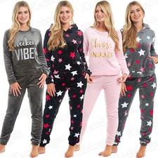 LADIES GIRLS PYJAMAS SOFT & COSY WARM PYJAMA SET Size 8-22  NEW 2023 STOCK