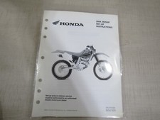 HONDA SET-UP INSTRUCTIONS 2004