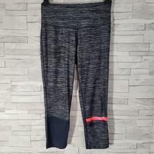 Ladies MONDETTA Leggings Grey Size 8 UK Cropped Leg 20 Gym Yoga Running Fitness 