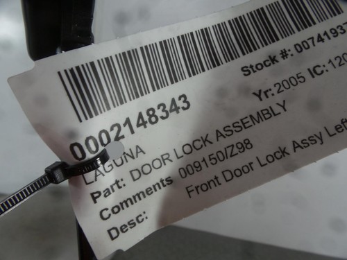 2005 renault laguna door lock - renault,