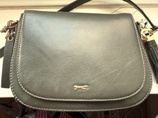 Paul Costelloe green leather cross-body shoulder bag new without tags