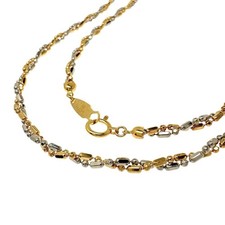 Two-tone design chain Necklace