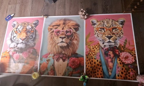 Set prints jungle animal - prints,