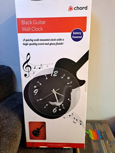 Chord black guitar music wall - black,