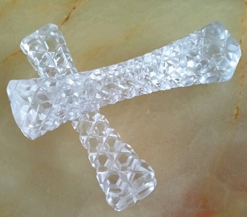Antique cut crystal glass - cut,