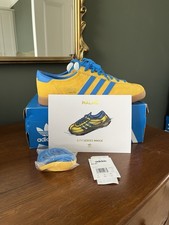Men’s 2019 Yellow & Blue Adidas Malmo City Series Trainers Size 10 UK