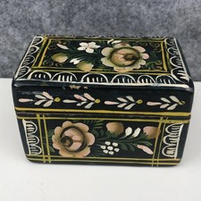 Hand-Painted Floral Wooden
