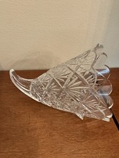 Marquis by Waterford Crystal Cornucopia 8" Vase Czech Republic