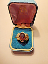 CHARMING VINTAGE RECTANGLE SHAPED LIGHT BLUE RING BOX : H. SAMUEL FROM THE 50's