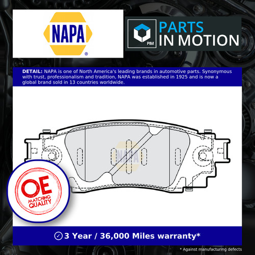 Brake pads set rear - pads,