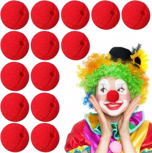Red clown nose bulk - clown, 50