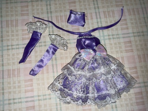 Vtg 80s lavender - lavender, lace