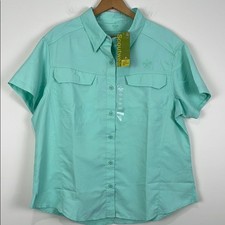 NWT Boy Scout Leader Women’s XXL Adventure Shirt Button Down Green