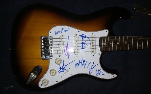 Accept signed guitar - accept,