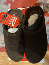 FitFlop Gogh Chocolate Brown Felt Clogs - UK 6 - EU 39 - Brand New With Box