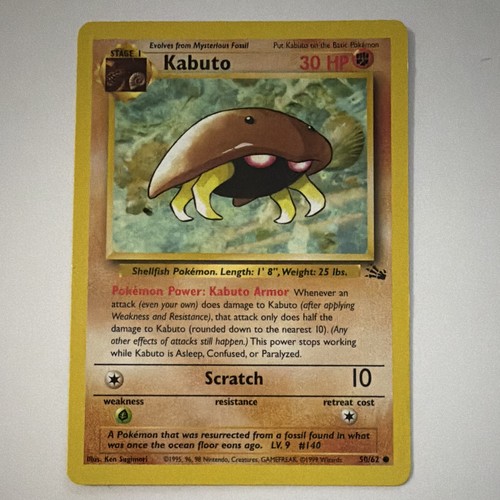 Wotc pokémon tcg kabuto 62 - tcg,