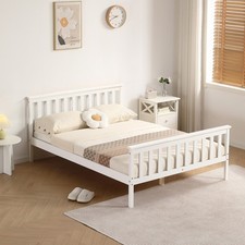 Atlantis Bed White, Pine, 5ft