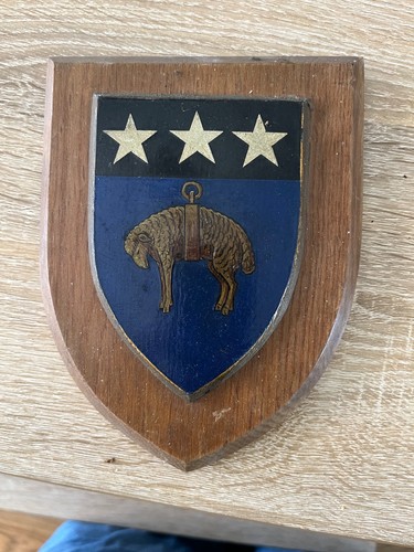 Shield plaque with ram coat - shield,