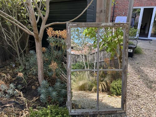 Antique outdoor garden mirror - outdoor,